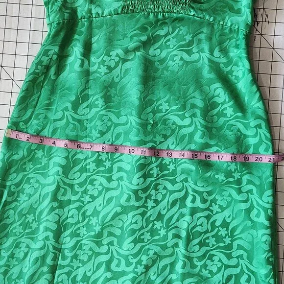 SALONI 100% Silk Green Bianca Midi Dress NWT Size 10 - Picture 16 of 17